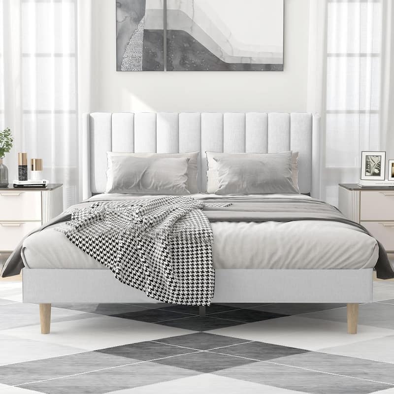 Alazyhome Upholstered Platform Bed Frame