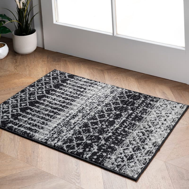 Nuloom Emmy Moroccan Trellis Area Rug - 3' x 5' - Black