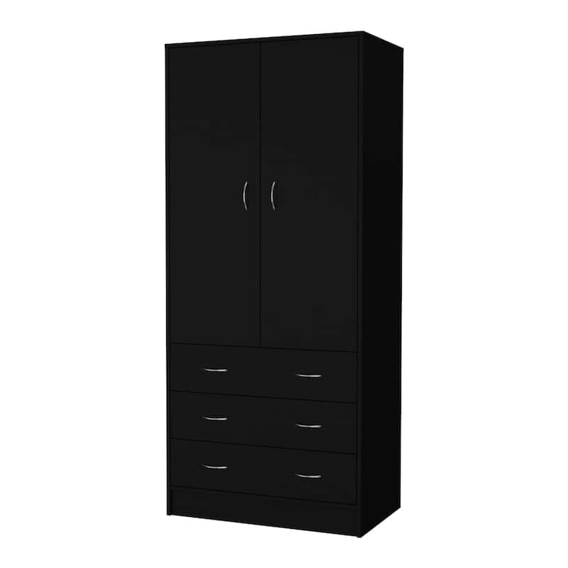 Prescott Armoire - White - Black