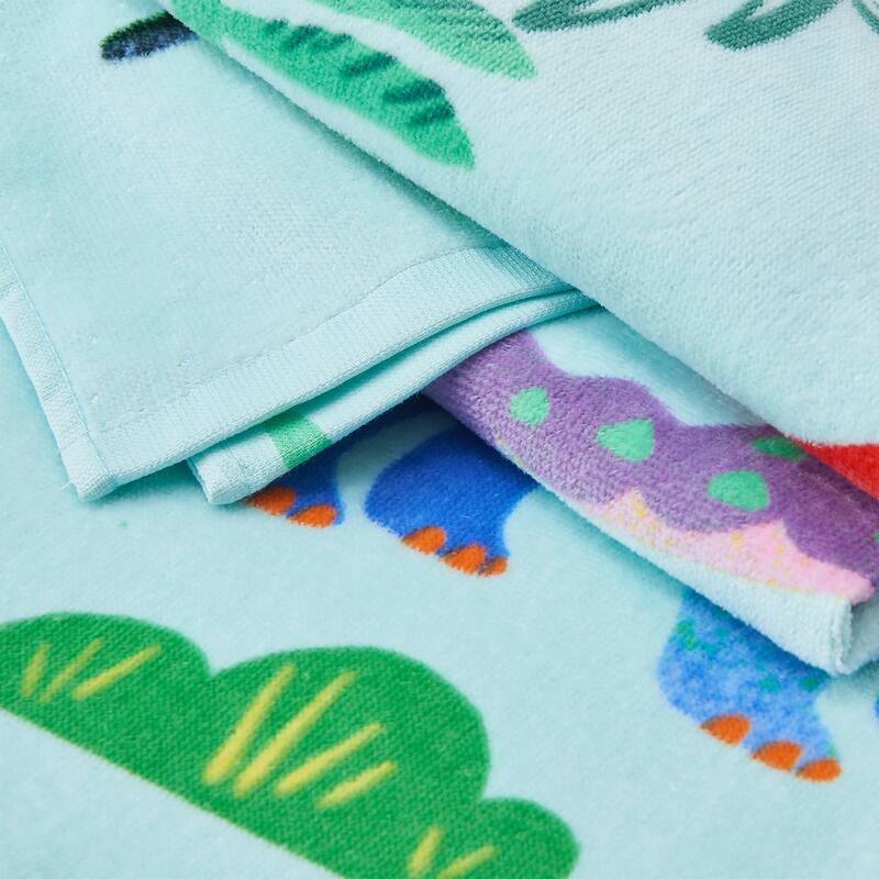 Linery & Co. 100% Cotton Printed Beach Towel for Kids, 30" x 60"