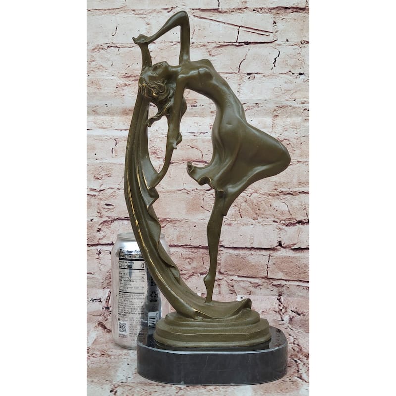 Female Dancer In Motion Bronze Sculpture - Ballet Contemporary Dance Art