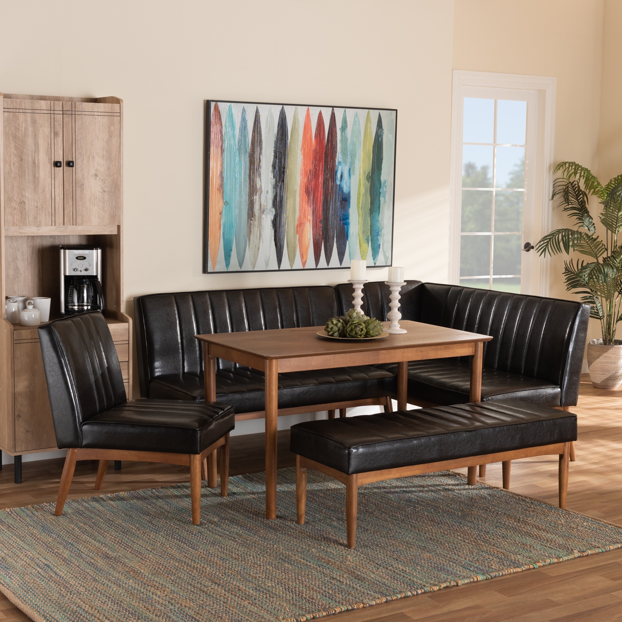 Modern dining nook set sales