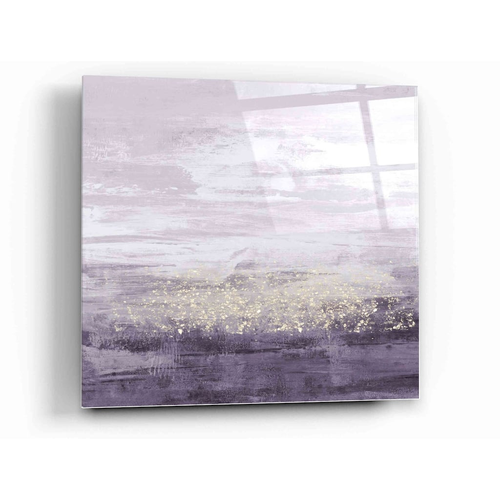 Epic Art 'Amethyst Glitter II' by Jennifer Goldberger Acrylic Glass Wall Art