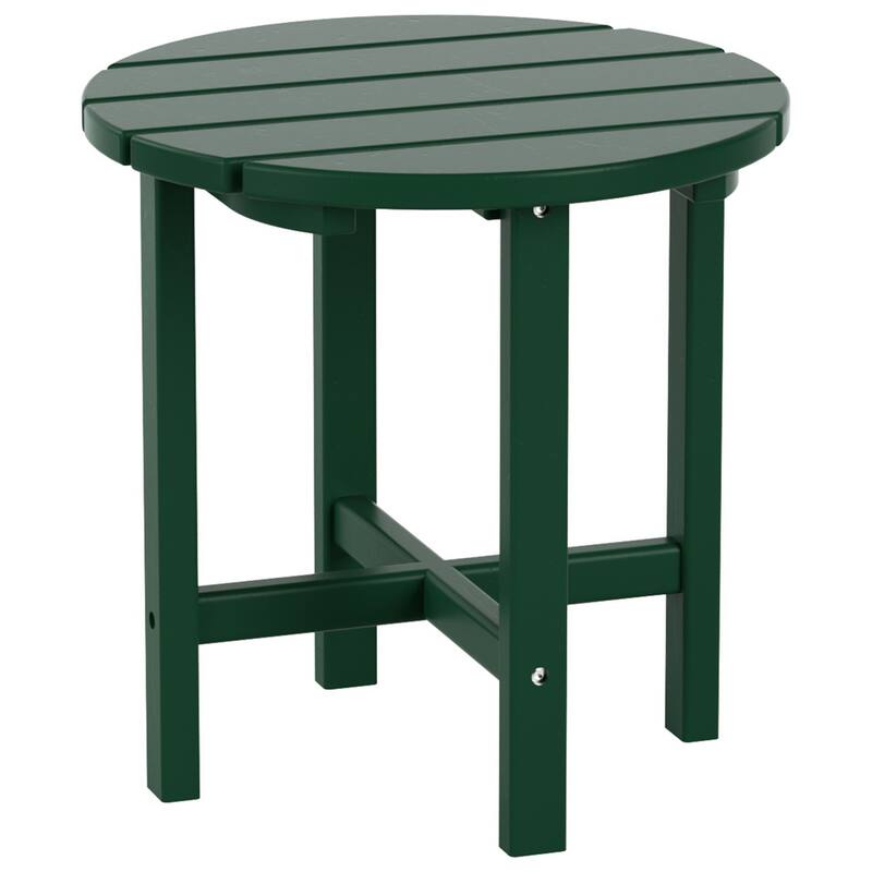 Altura Outdoor Eco-Friendly All Weather Adirondack Chair with Ottoman and Side Table (3-Piece Set)