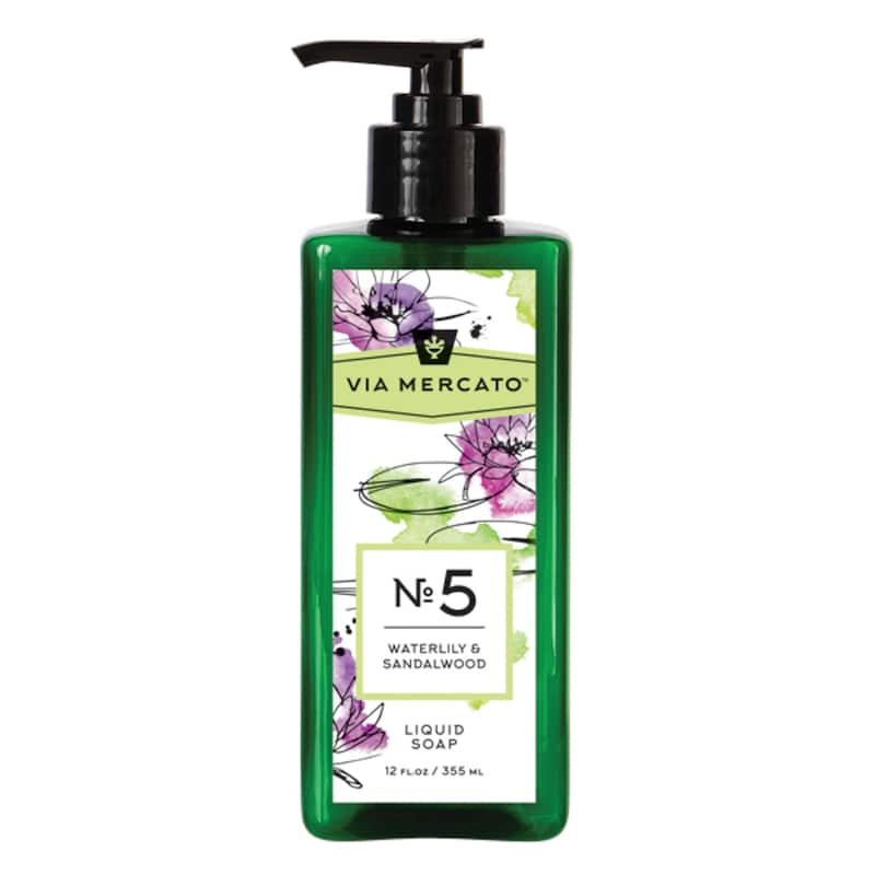 Via Mercato Liquid Hand Soap No 5 - Waterlily & Sandalwood