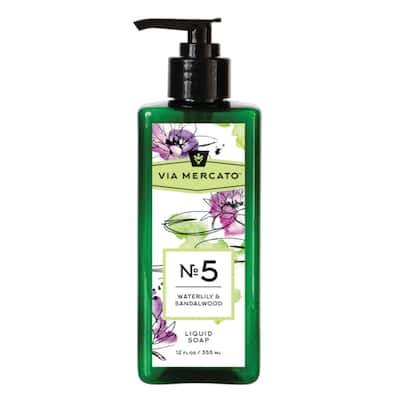 Via Mercato Liquid Hand Soap No 5 - Waterlily & Sandalwood