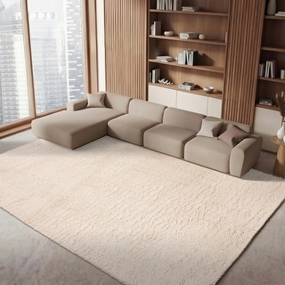 SAFAVIEH Fontana Shag Kimberlie Solid 2-inch Thick Rug