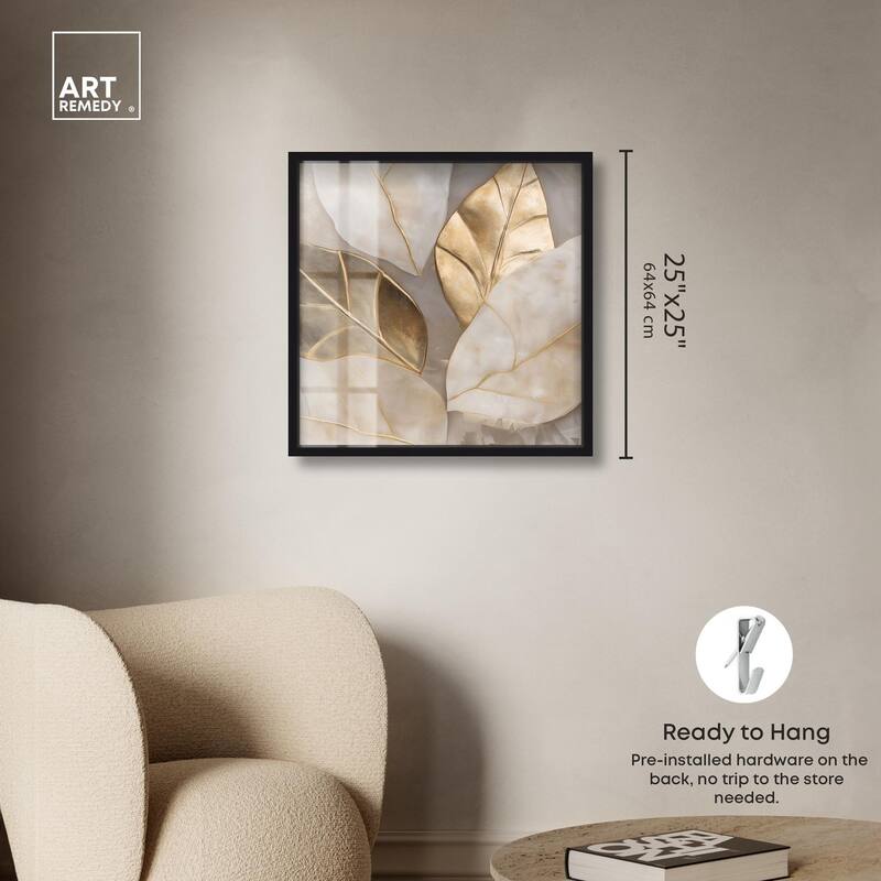 Golden Cascades Shadowbox by Art Remedy