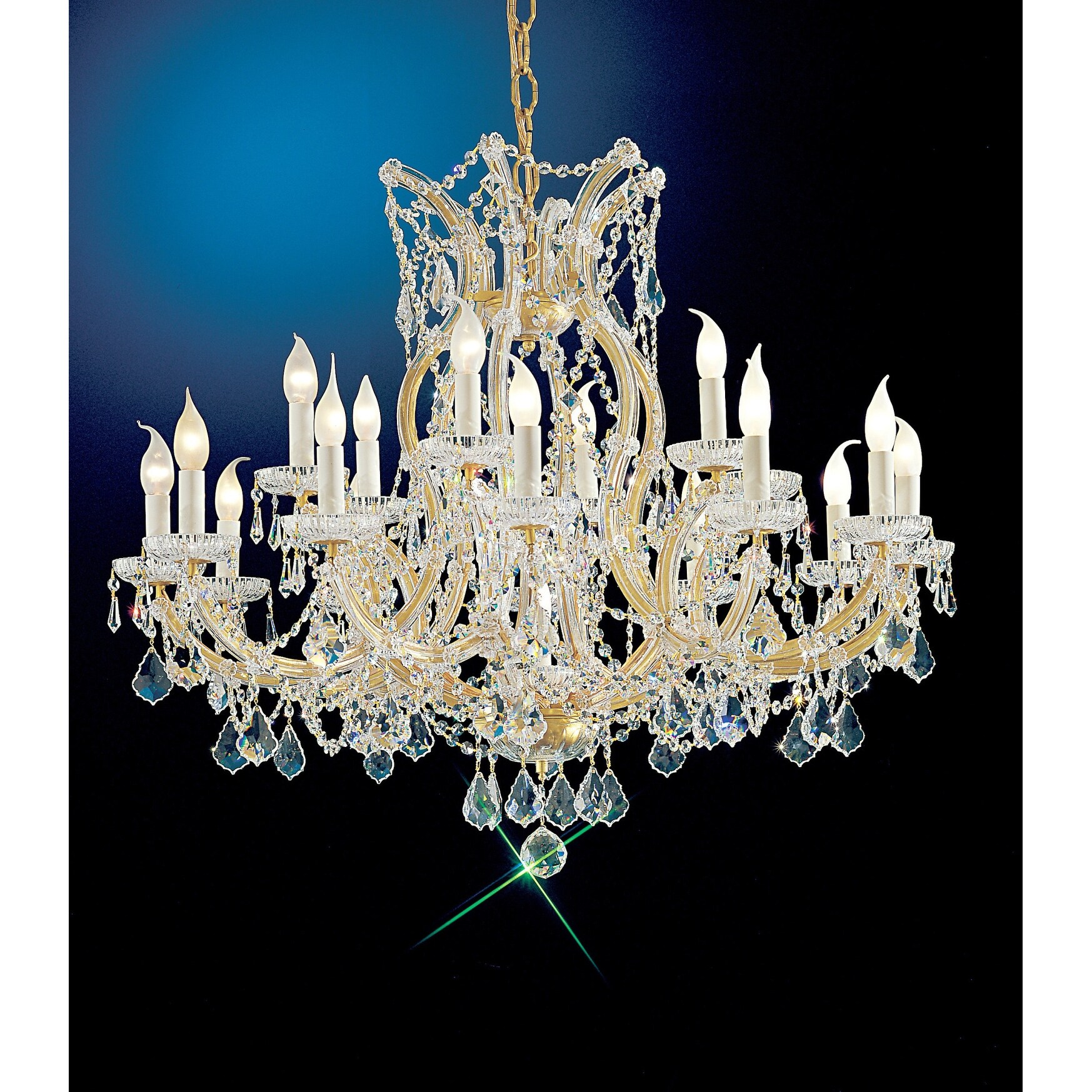 Classic Lighting 8118-OWG  28" Crystal Traditional Chandelier from the Maria Thersea Collection (Swarovski Strass) - Chandeliers For Bedrooms by Overstock.com