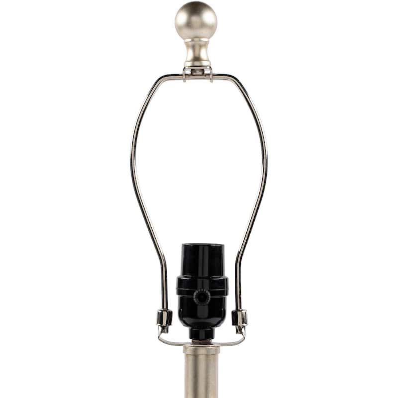 Artistic Weavers Marile Antique Silver Cage Table Lamp - 25"H x 13"W x 13"D