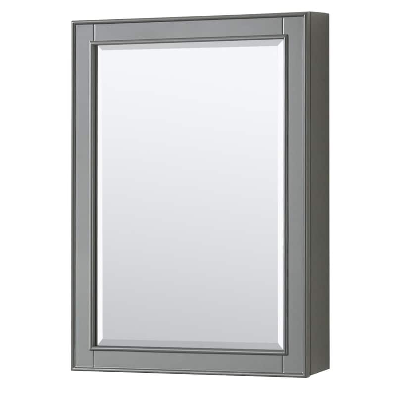 Deborah 30-inch Dark Gray Single Vanity, Square Sink, Med Cab