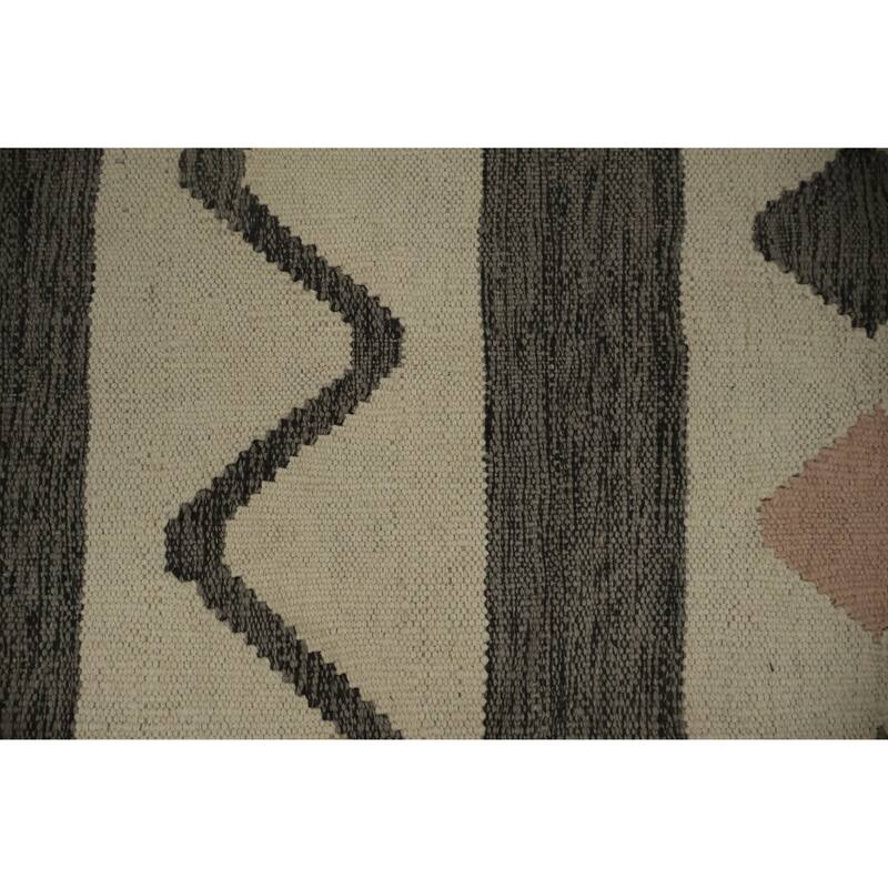 Hand Woven Oriental 100% Wool Carpet Southwestern Tribal Multi-Colored Kilim Area Rug - 12' 0'' X 8' 9''
