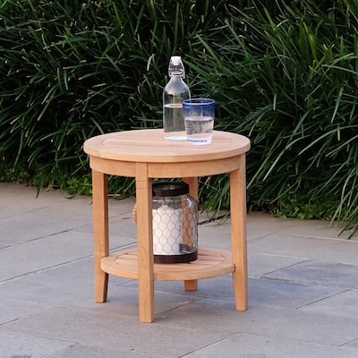 Cambridge Casual Tacoma Teak Outdoor Side Table