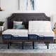 Lucid Comfort Collection Hybrid Mattress and Deluxe Adjustable Bed Set