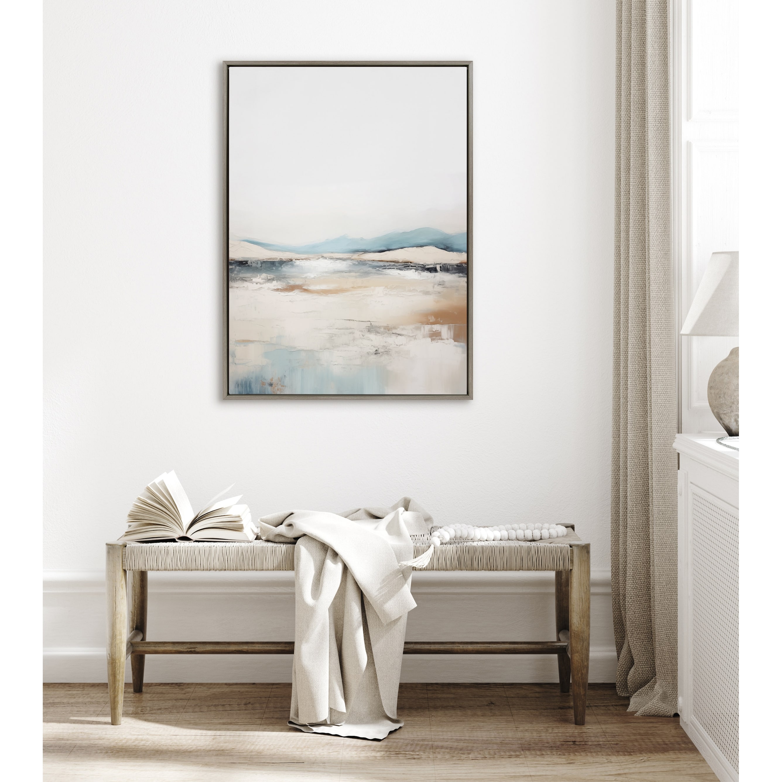 Kate and Laurel Sylvie Tranquil Landscape IV Framed Canvas by Amy Lighthall
