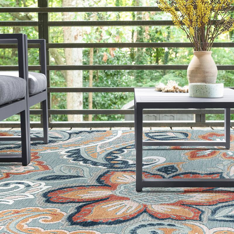 Tropicana Tropical Floral Indoor/Outdoor Area Rug