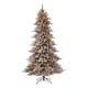 Glitzhome Snow Flocked Pre-lit Fir Christmas Tree - 9FT Slim Fir
