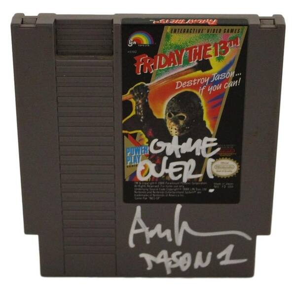 Shop Ari Lehman Autographed Friday The 13th Nintendo Nes Cartridge Game Over Bas Overstock 26269883