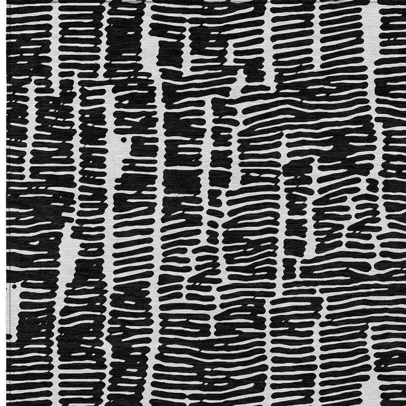 HomeRoots Abstract Transitional Rectangle Outdoor Rug