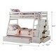 preview thumbnail 10 of 14, Farley Twin Over Full Bunk Bed with Storage Ladder and Trundle