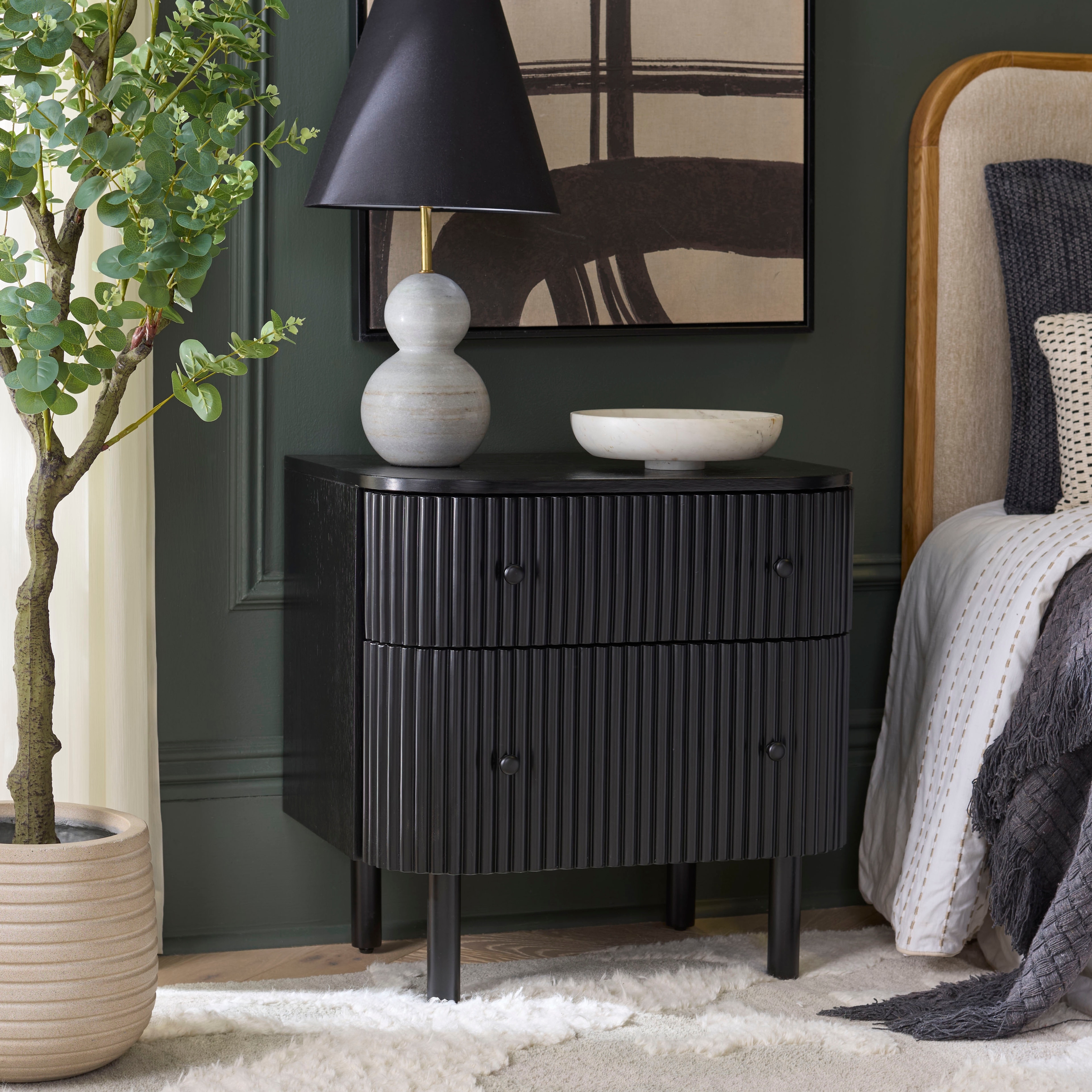 SAFAVIEH Home Himanshu 2-Drawer Nightstand.