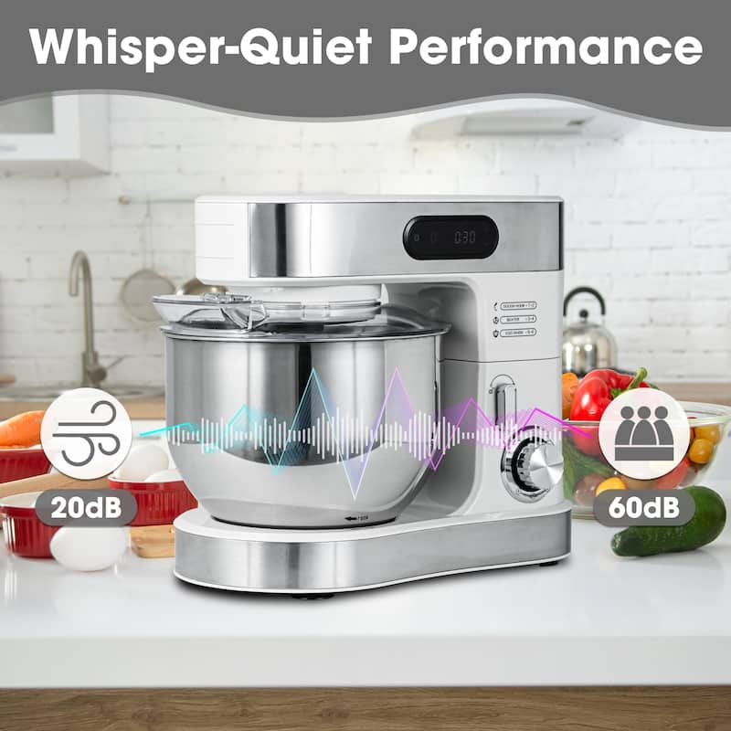 5.5-Quart Modern 6 Speeds Tilt-Head Kitchen Stand Mixer