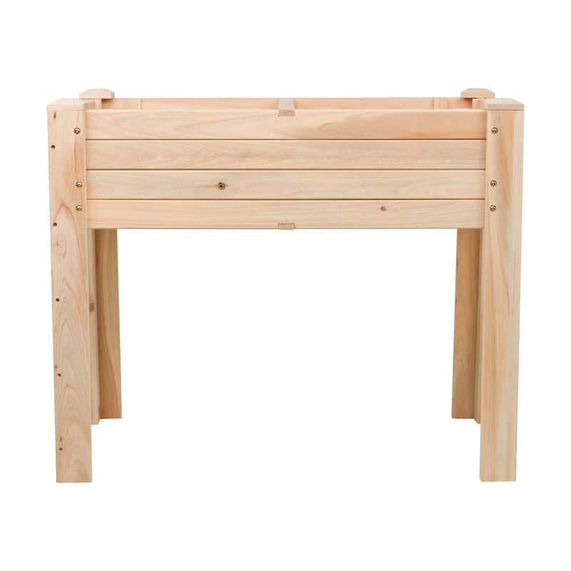 BloomBox Wooden Raised Vegtable Garden Bed Elevated Planter Box (2 Sizes)