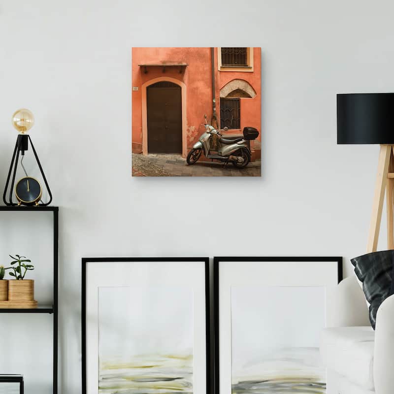 Moped Square by Sossi Madzounian Canvas Art Print