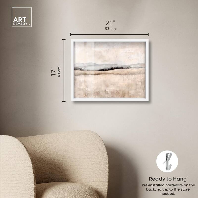 Distant Hills I Shadowbox by Art Remedy