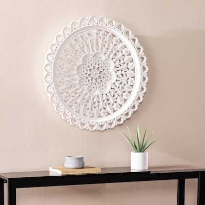 Scollisen Traditional White Wood Wall Decor