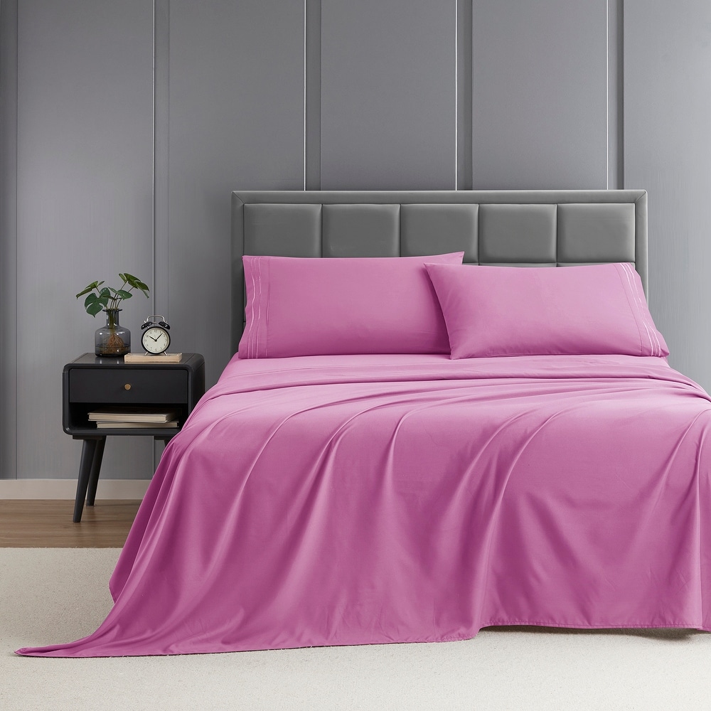 Pink Solid Color Clara Clark Bed Sheet Sets Bed Bath Beyond