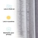 preview thumbnail 53 of 62, HLC.me Madison Faux Linen Textured Sheer Privacy Sun Light Filtering Window Grommet Thick Curtains Panels, Set of 2