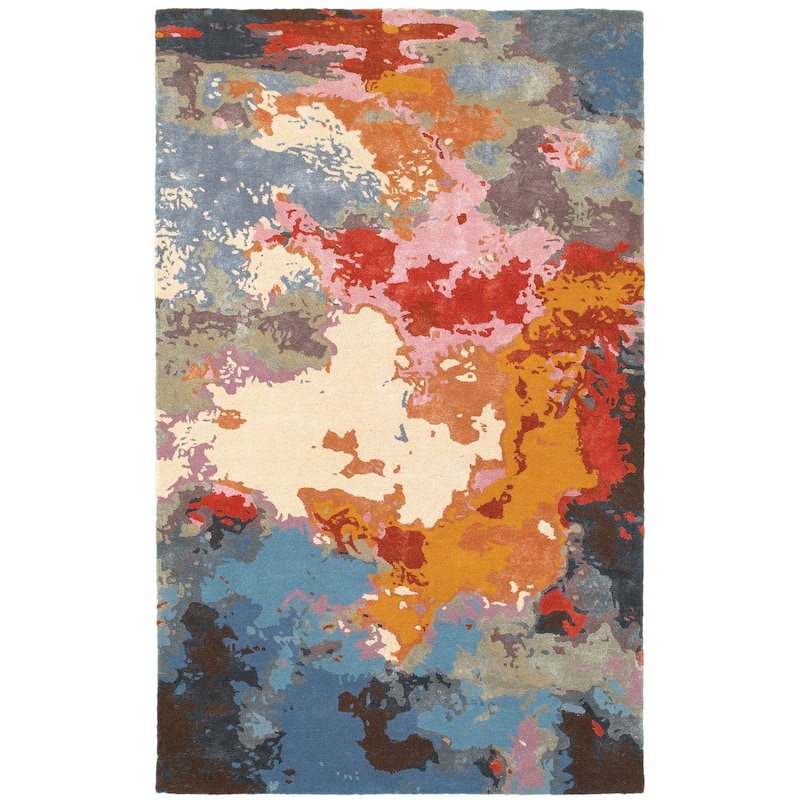 HomeRootsAbstract Industrial Rectangle Area Rug