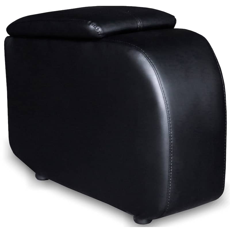 Cyrus Contemporary Upholstered Home Theater Black - Black (Console)