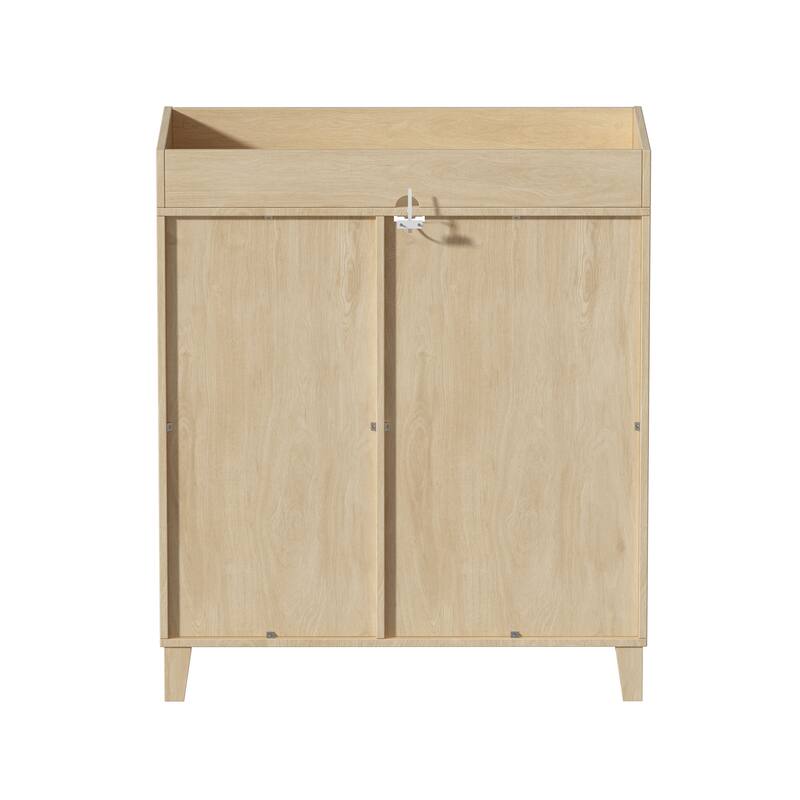 Versatile Nursery Changing Station with Ample Storage - White Dresser