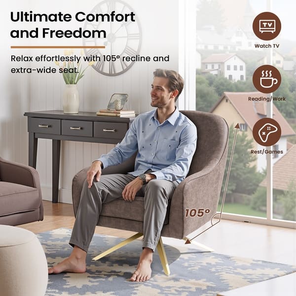 Sofa Chair Double Wide Accent Chair Swivel Chair Extra Wide Accent