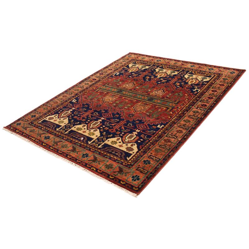ECARPETGALLERY Hand-knotted Jules Serapi Red Wool Rug - 7'9 x 10'0