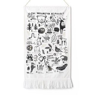 Wee Gallery Printed Tapestry - Jungle Animal Alphabet