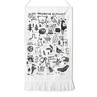 Wee Gallery Printed Tapestry - Woodland Animal Alphabet