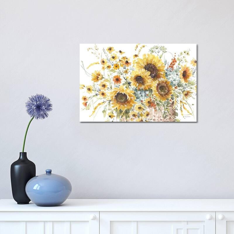 iCanvas "Sunflowers Forever I" by Lisa Audit Canvas Print - 12x18x1.5