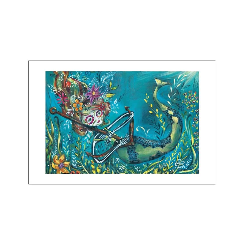 Sinking Fine Art Paper Print by Heather Renaux - Multi