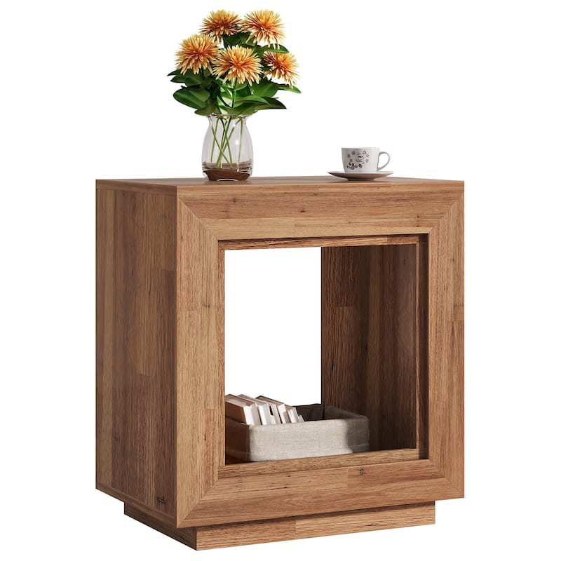 End Table, Side Table with Storage Shelf, Nightstand Bedside Table for Bedroom, Living Room, Entryway