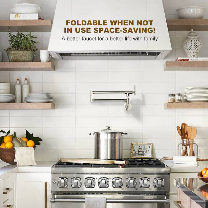 WOWOW Folding Wall Mount Faucets Stretchable