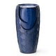 preview thumbnail 88 of 150, Glitzhome Oversized LED Lighted Ceramic Pot Floor Fountains for Outdoor Garden