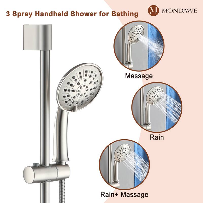 Retro Series 8 in. Rain Wall Mount Dual Shower Heads with 1.8 GPM