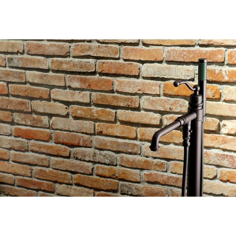 Kingston Brass English Country Freestanding Tub Faucet with Hand Shower