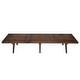 preview thumbnail 34 of 60, Solid Wood Entryway Bench Rubberwood Platform Vanity Bench with Slatted Design for Living Room & Bedroom Furniture