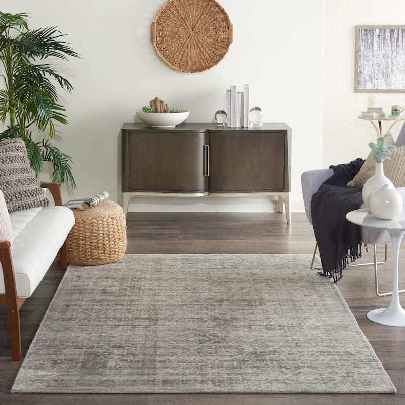 Desert Skies Damask Floral Vintage Area Rug