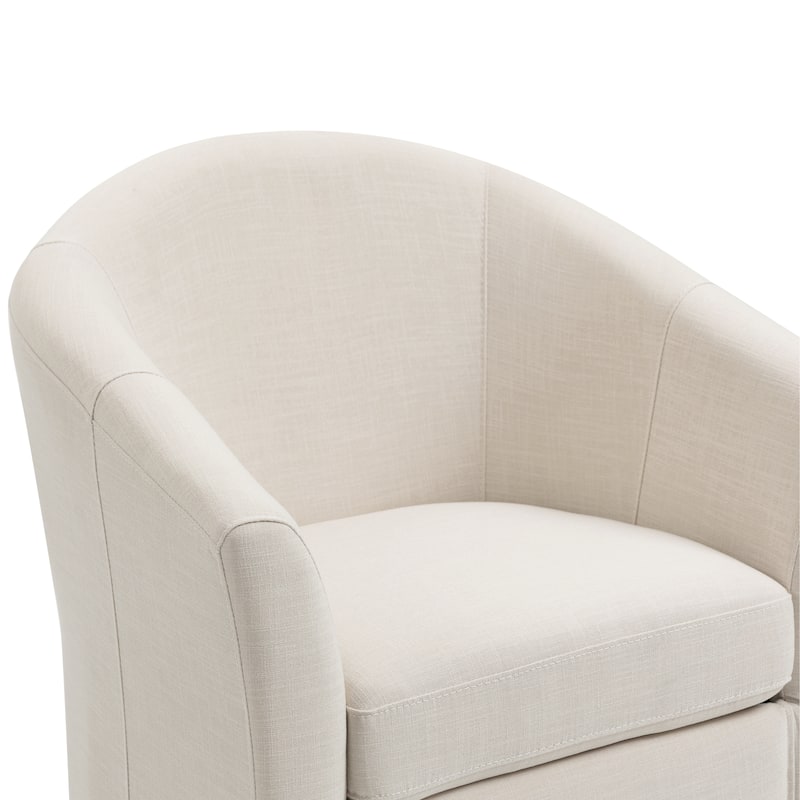 Swivel Accent Chair with Metal Base - 30.7"W x 29.9"H x 27.5"D