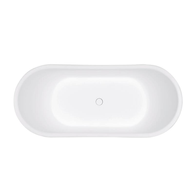 Kingston Brass VRTDS673026 Arcticstone 67" Pedestal Solid Surface